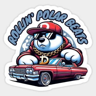 Cool Bear & Cool Car Sticker